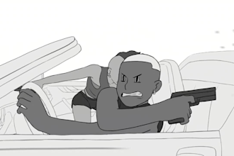 create 2d traditional, line art, frame by frame, hand drawn animation