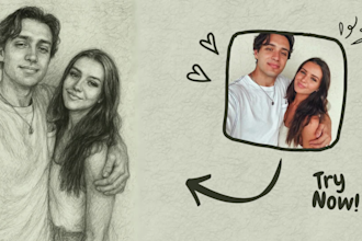 turn your photo into a stunning pencil sketch portrait