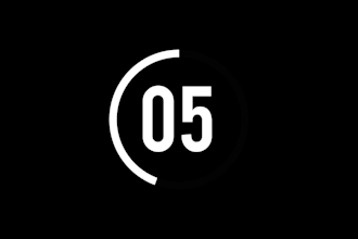 create animated clock countdown timer videos