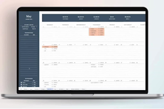 create custome excel google spreadsheet dashboard budget planner goal tracker