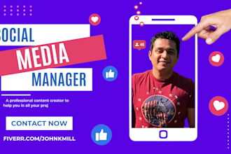 be your social media or digital marketing manager