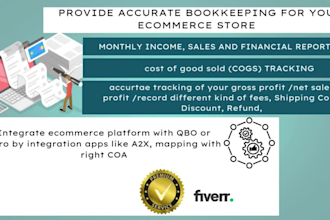 do ecommerce bookkeeping  in quickbooks, xero, wave, amazon shopify