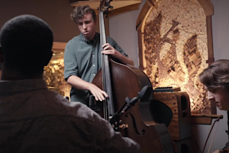 record high quality double bass for your song