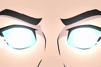 do 2d music video, 2d character animation 2d anime fighting style meme animation