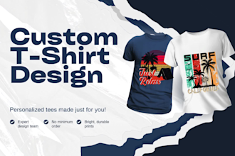create unique t shirt design with high quality