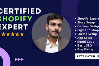 be your shopify expert and shopify store developer