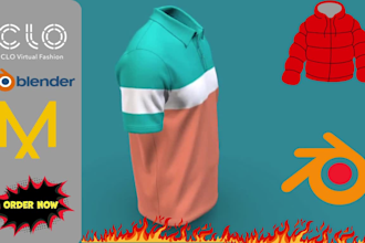 do 3d clothing garment hoodie 3d fashion 3d polo design visualization 3d mock up