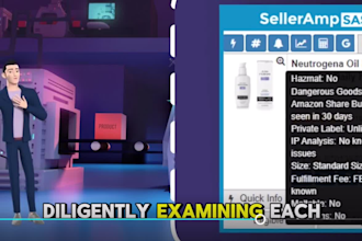 be an expert amazon product researcher and fba wholesale virtual assistant