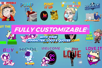 draw and animate custom telegram stickers for your crypto project