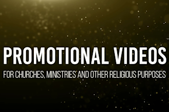 make promotional videos for your ministry or church