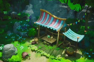 create custom 3d stylized environment and map in unity and unreal engine