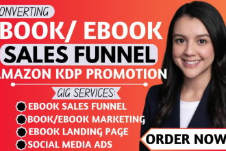 ebook marketing sales funnel, amazon book promotion, amazon kdp ebook promotion