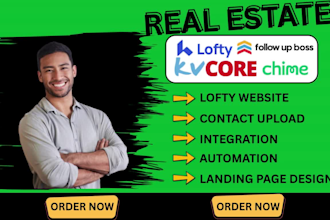 build your lofty CRM website, kvcore, boldtrail, and smart plan automation