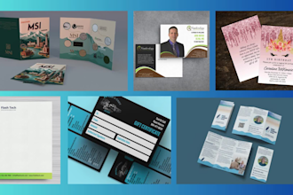 create a custom flyer, postcard, or trifold brochure