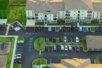 do real estate and drone video editing with motion graphics