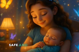 create kids music, lullaby or jingles music, baby sleep music videos