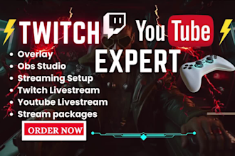 setup streamlabs obs for twitch, obs streams for youtube, kick live streams