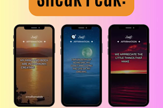 600 canva editable affirmation spirituality relationship instagram reels videos