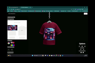 create a 3d product configurator using threejs,r3f , ar and shopify