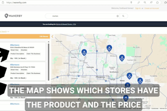 create a wanerby profile for your business and maintain inventory updated