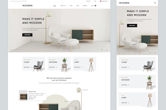 build a dropshipping shopify squarespace furniture website