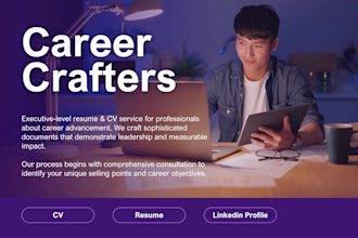 craft your career with professional CV, resume