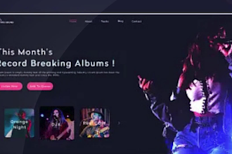 design a modern and responsive artist portfolio website