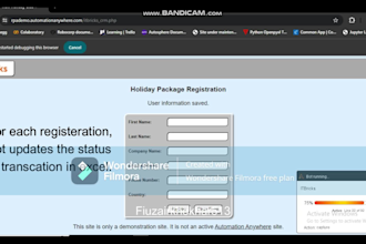 automate web, excel and email using automation anywhere