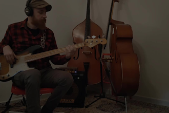 record affordable but pro electric blues bass lines