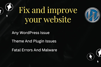 fix wordpress errors, or perform any wordpress task
