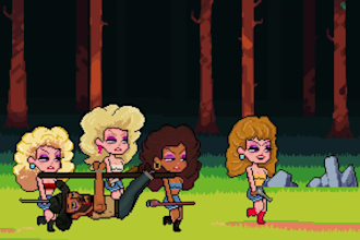 make a 30 sec music video pixel style 8 bits