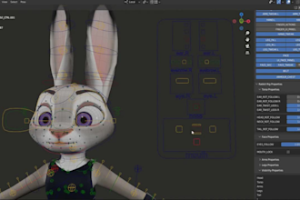fix 3d humanoid rig, nonhumanoid rigging, skeleton, claws, body rig, facial rig