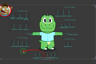 rig professional 2d characters ready for animation