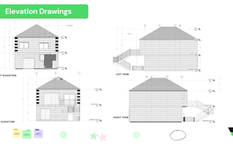 draw architectural drawings set in autocad for city permit