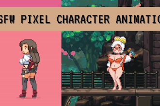 draw pixel art animation, nft nsfw gifs, sprite sheet rpg maker, pixel character