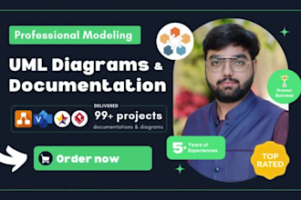 do uml, use case, class, activity diagram and react js app