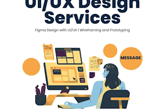do ui ux figma web design and landing page
