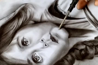 draw stunning pencil portraits and unique reverse drawings