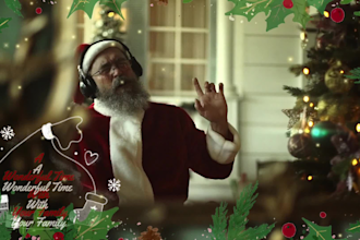 create magical christmas and new year animation video