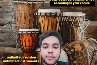 record multi percussion instruments and rhythm, any genre