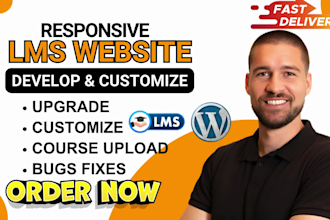 develop lms website design customize lms with learndash moodle and tutor lms pro