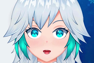 design and rig live 2d vtuber model 2dvtuber model vtuber commission 2d anime