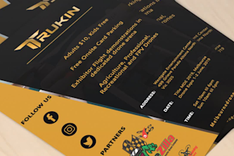 do creative flyer and brochure design for your business in 24 hours