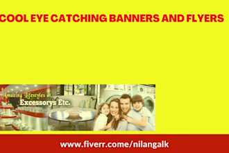 design amazing cool static web banner ad