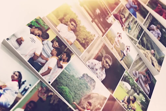 create awesome  3d photo, video slideshow  with music
