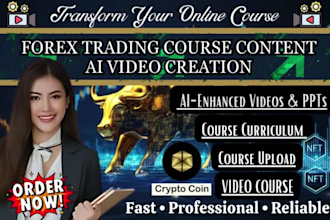forex trading ai course video creation stock market crypto nft guide ppt slides