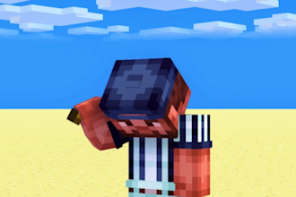 create minecraft 3d animation