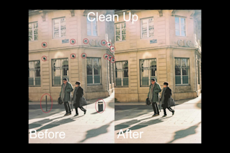clean or remove any object, text from image or video