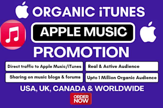do organic apple music promotion, viral itunes music apple music promotion