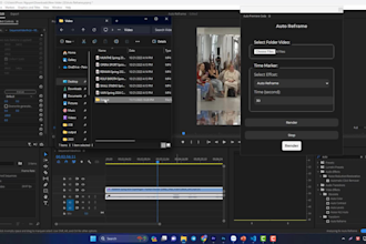 create a custom extension for premiere pro as per your request